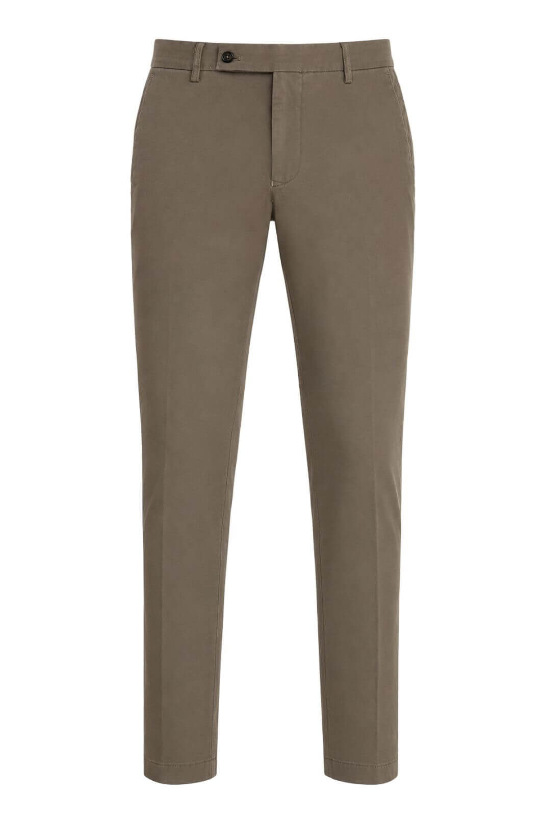 Berwich Pantaloni Uomo in Gabardina Slim Fit / Beige