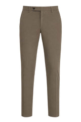 Berwich Pantaloni Uomo in Gabardina Slim Fit / Beige