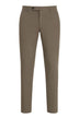Berwich Pantaloni Uomo in Gabardina Slim Fit / Beige
