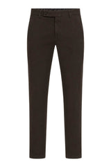 Berwich Pantaloni Uomo in Gabardina Slim Fit / Moro