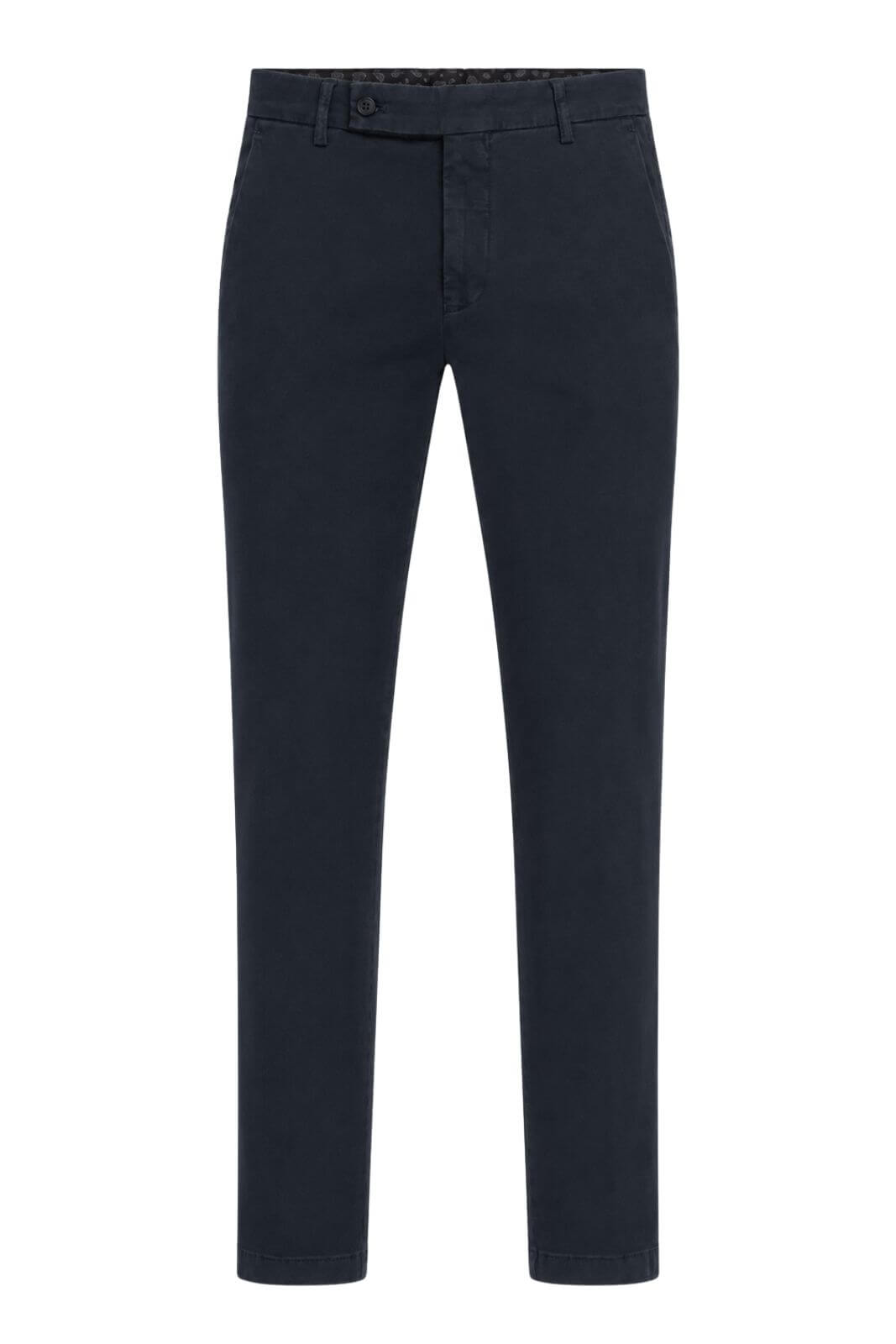 Berwich Pantaloni Uomo in Gabardina Slim Fit / Navy
