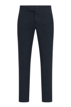 Berwich Pantaloni Uomo in Gabardina Slim Fit / Navy