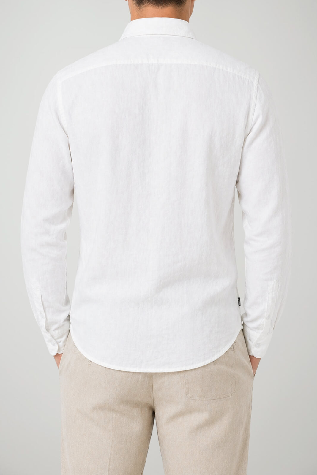 Blauer Camicia Uomo Lino Swan
