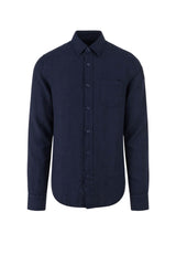 Blauer Camicia Uomo Lino Swan