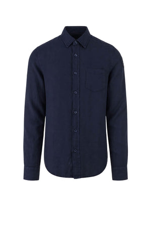 Blauer Camicia Uomo Lino Swan