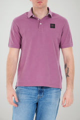 Blauer Polo Uomo Alban Piquet