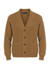 Blu Cashmere Cardigan Uomo a costa inglese / Biscotto