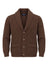 Blu Cashmere Cardigan Uomo a costa inglese / Cioccolato