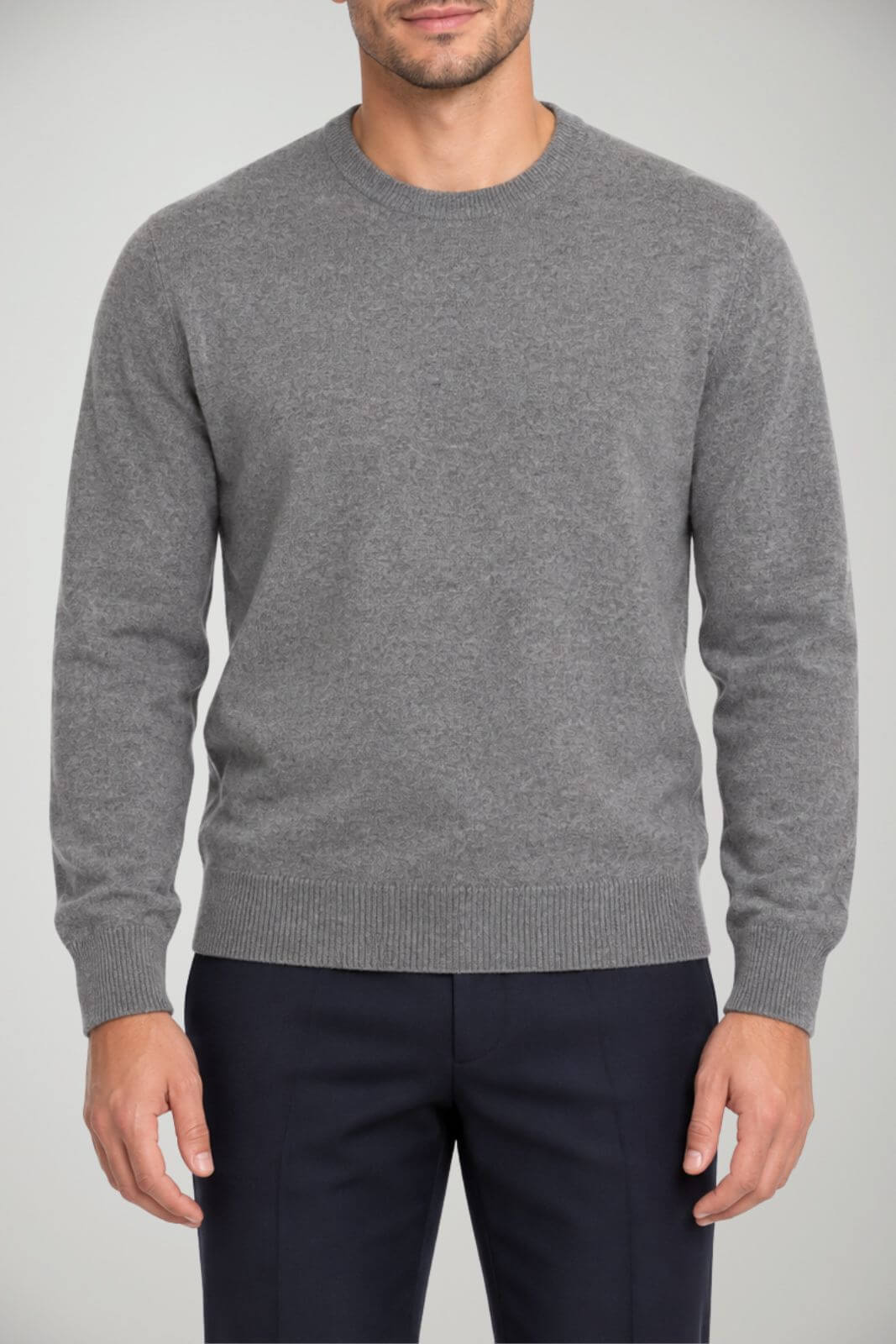 Blu Cashmere Maglia Uomo in cashmere / Grigio