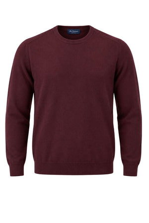 Blu Cashmere Maglia Uomo a girocollo / Bordeaux