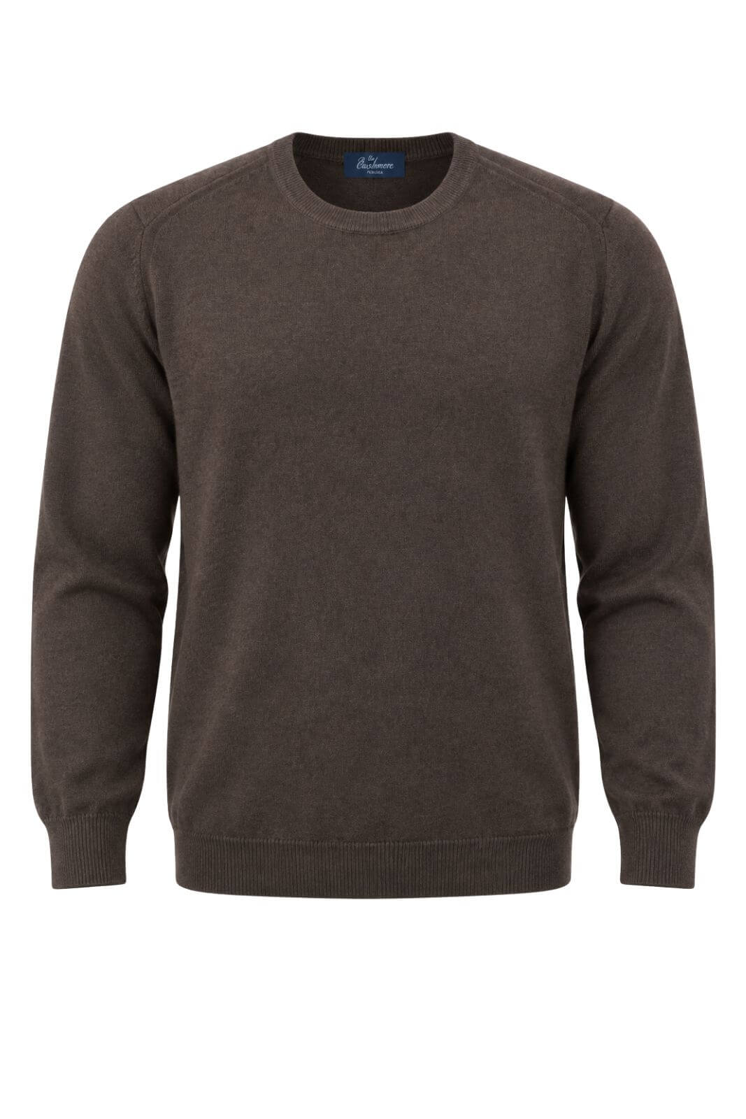 Blu Cashmere Maglia Uomo a girocollo / Marrone