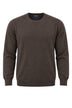 Blu Cashmere Maglia Uomo a girocollo / Marrone