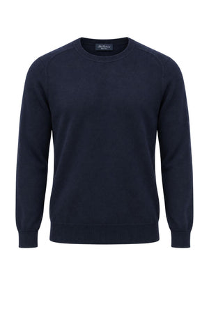 Blu Cashmere Maglia Uomo a girocollo / Navy
