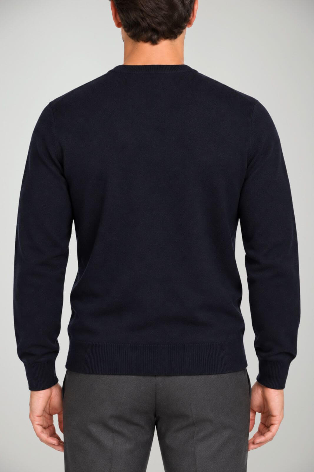 Blu Cashmere Maglia Uomo a girocollo / Navy