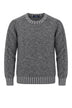Blu Cashmere Maglia Uomo a girocollo in muliné / Grigio
