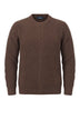 Blu Cashmere Maglia Uomo a coste / Cioccolato