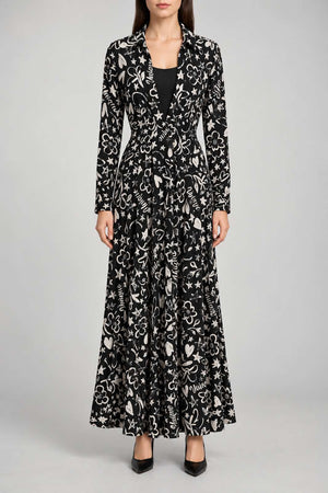 Brand Unique Abito Donna in crepe stampato