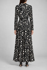 Brand Unique Abito Donna in crepe stampato