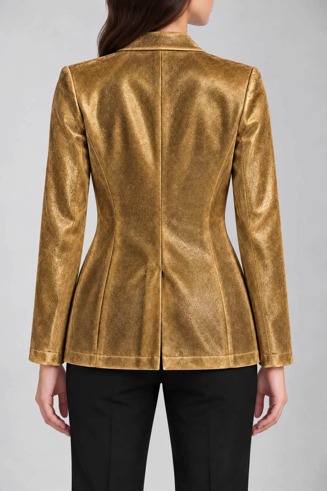 Brand Unique Blazer Donna monopetto in ciniglia
