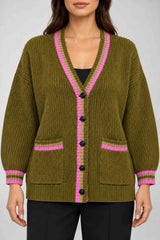 Brand Unique Cardigan Donna Scollo a V Profondo