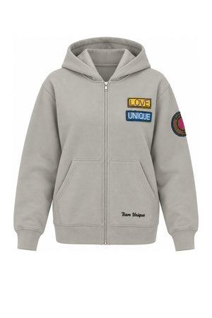 Brand Unique Felpa Donna full zip con perline
