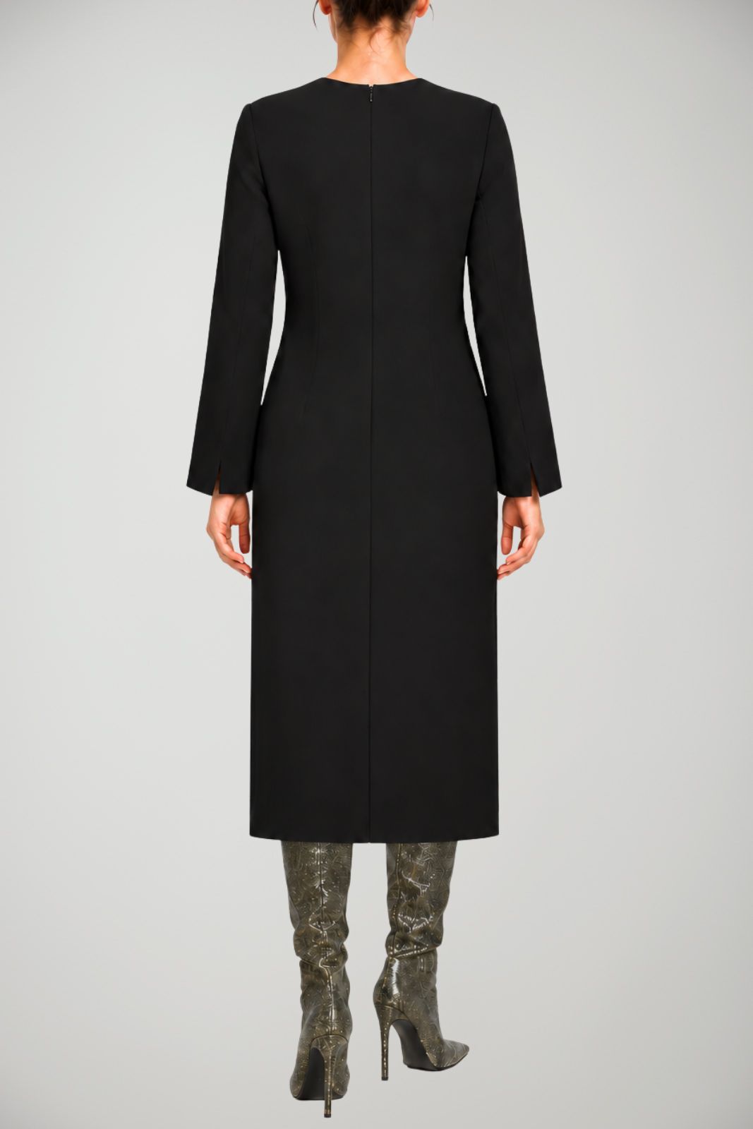 Brand Unique Abito Donna con zip posteriore