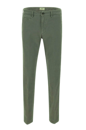 Pantaloni chino da uomo Briglia fronte verde militare