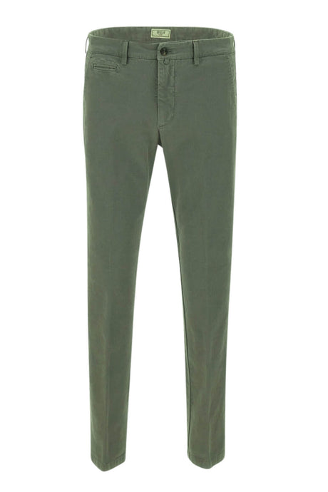 Pantaloni chino da uomo Briglia fronte verde militare