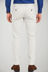 Briglia 1949 Pantaloni Uomo Chino in Cotone a Coste Slim Fit