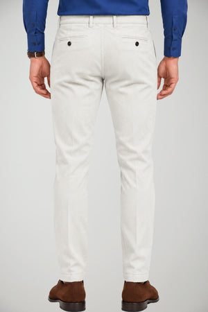 Briglia 1949 Pantaloni Uomo Chino in Cotone a Coste Slim Fit
