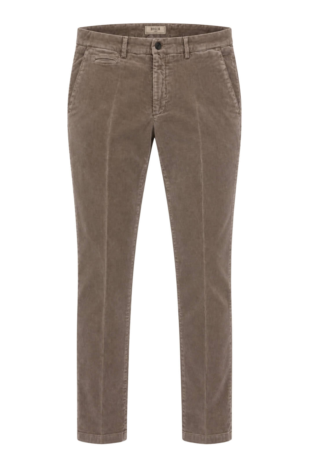 Briglia 1949 Pantaloni Uomo Chino Velluto in Microlavorazione Slim Fit