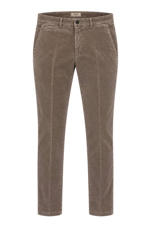 Briglia 1949 Pantaloni Uomo Chino Velluto in Microlavorazione Slim Fit