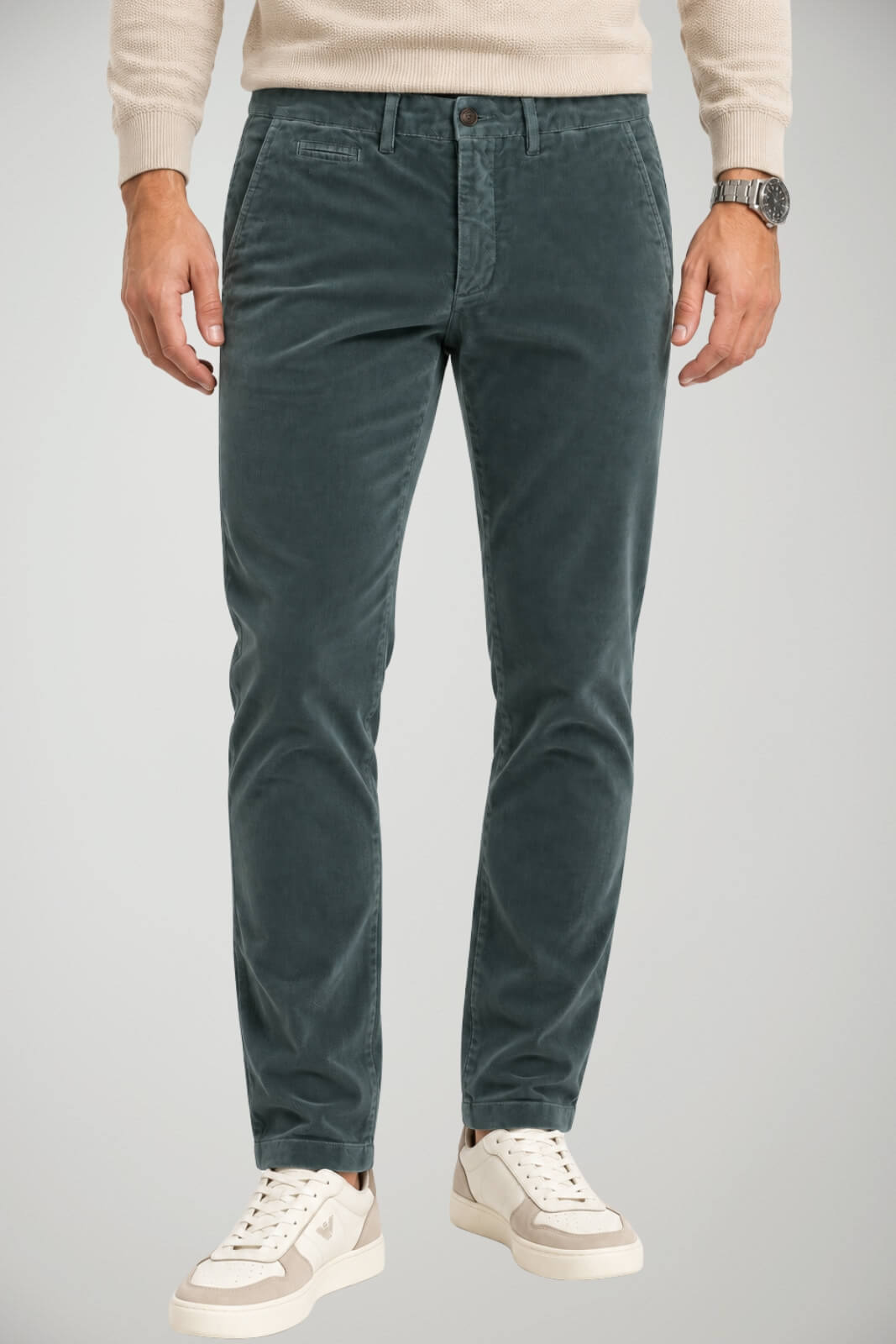 Briglia 1949 Pantaloni Uomo Chino in Velluto Slim Fit