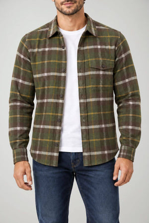 Brooksfield Camicia Uomo overshirt in flanella