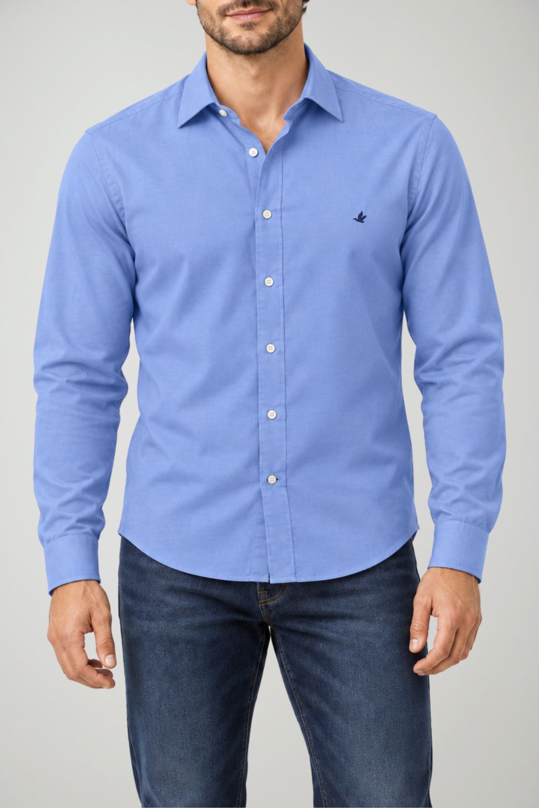 Brooksfield Camicia Uomo Oxford Slim Fit