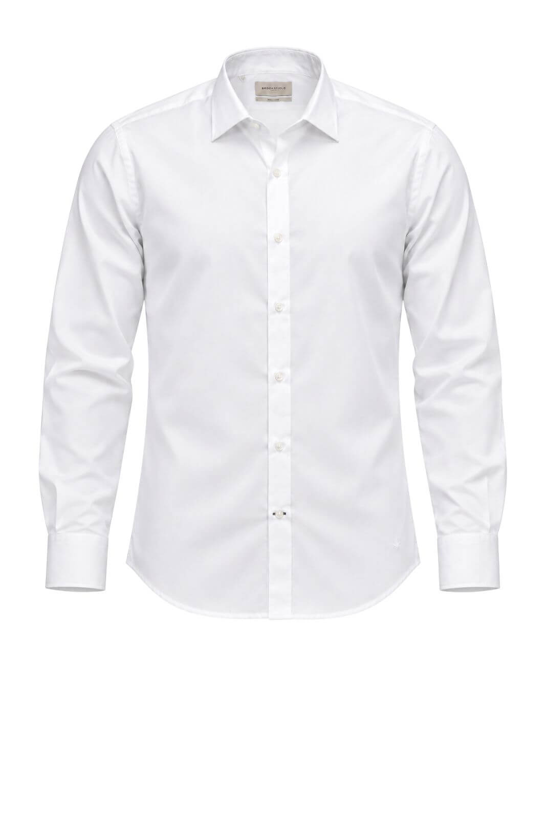 Brooksfield Camicia Uomo Slim Fit in popeline