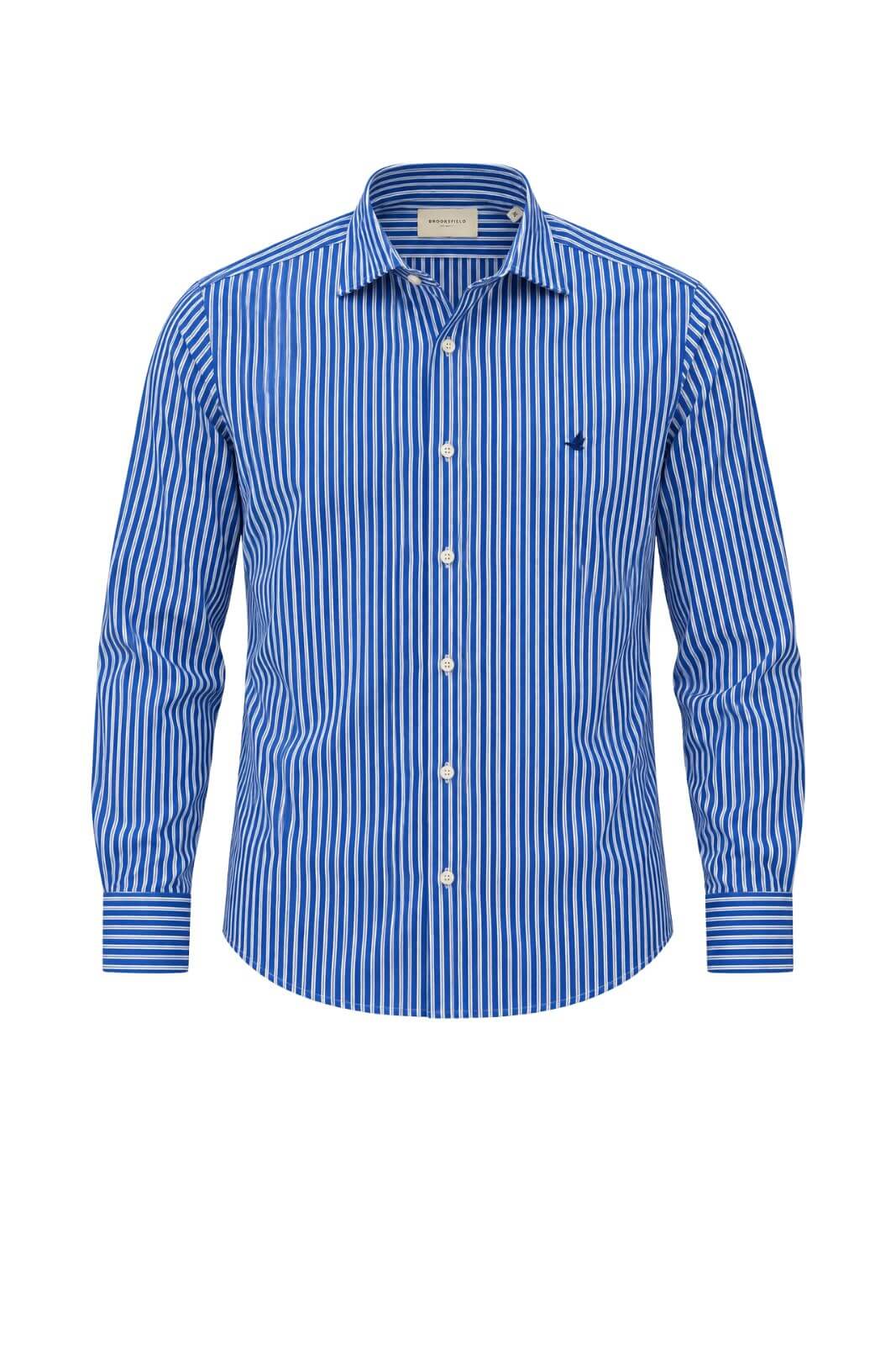 Brooksfield Camicia Uomo Slim Fit Striped / Royal