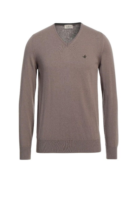 Maglia da uomo Brooksfield scollo a V con logo fronte