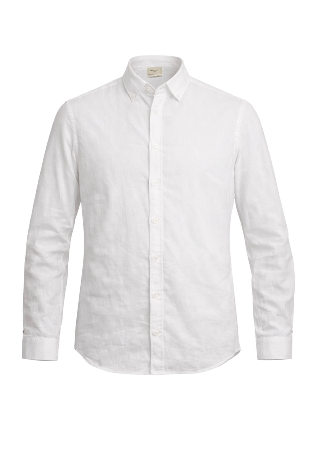 Camicia da uomo Brooksfield in lino a maniche lunghe