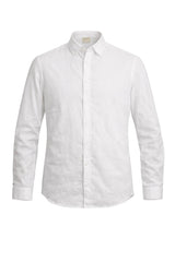 Camicia da uomo Brooksfield in lino a maniche lunghe