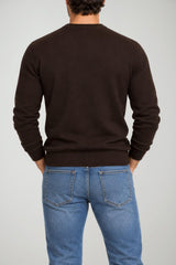 Brooksfield Maglia Uomo in lana / Castagno