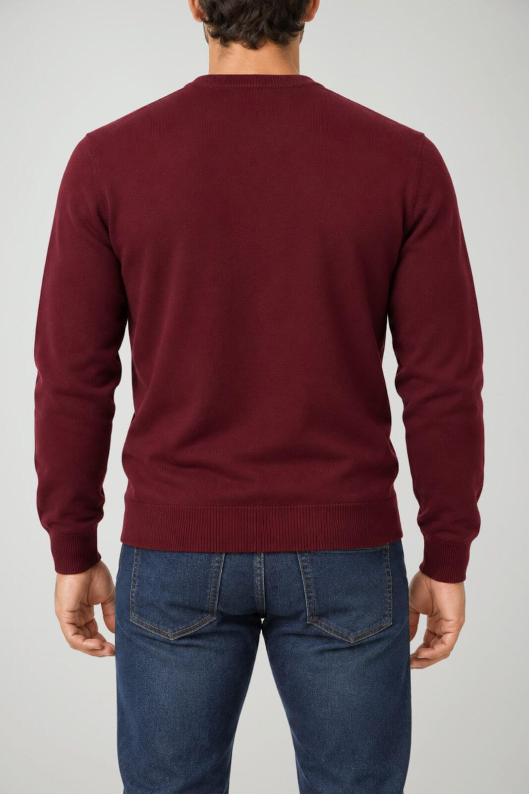 Brooksfield Maglia Uomo in lana / Bordeaux