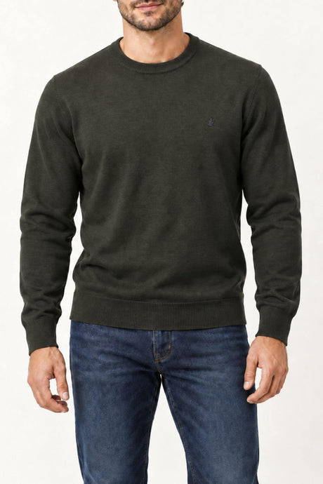 Brooksfield Maglia Uomo in lana / Oliva