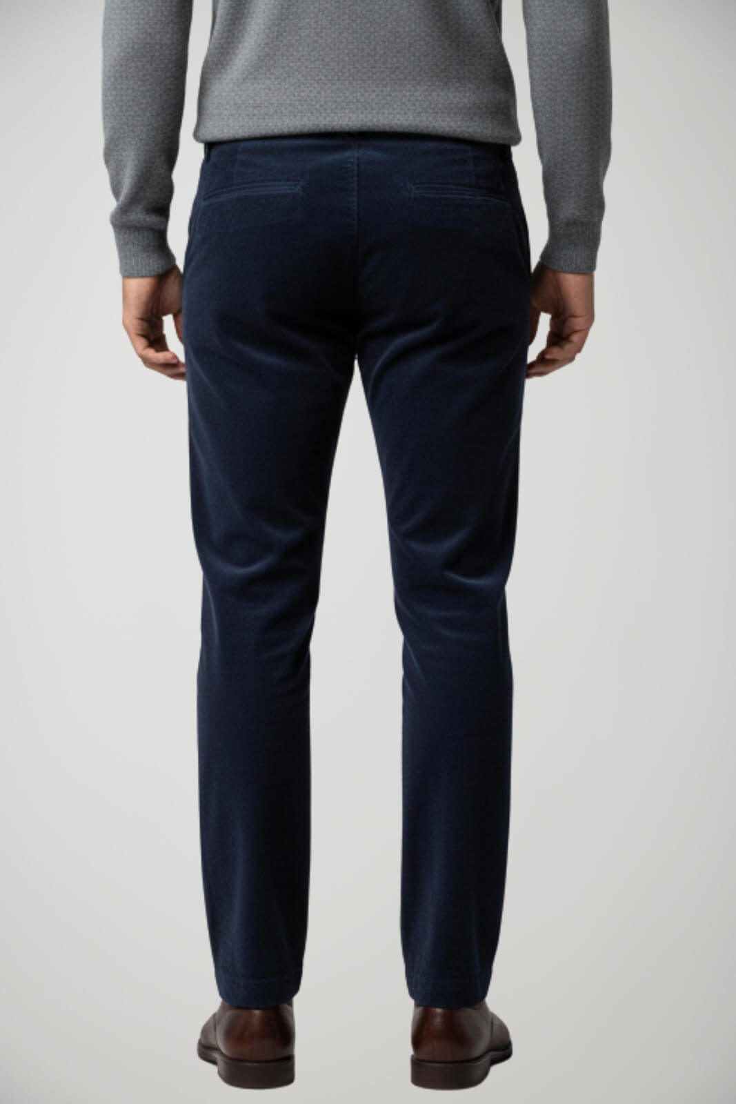 Pantaloni da uomo chino Brooksfield in velluto a coste