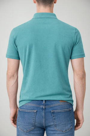 Polo da uomo Brooksfield in pique con logo