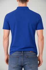 Polo uomo Brooksfield in pique con logo e maniche corte