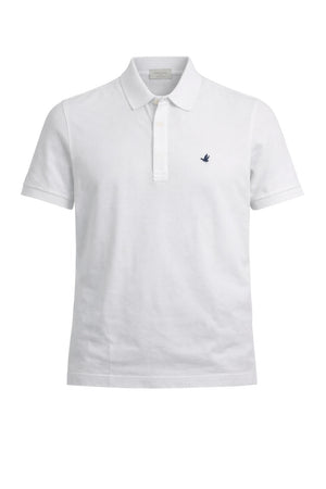 Polo da uomo Brooksfield in piquet di cotone a maniche corte