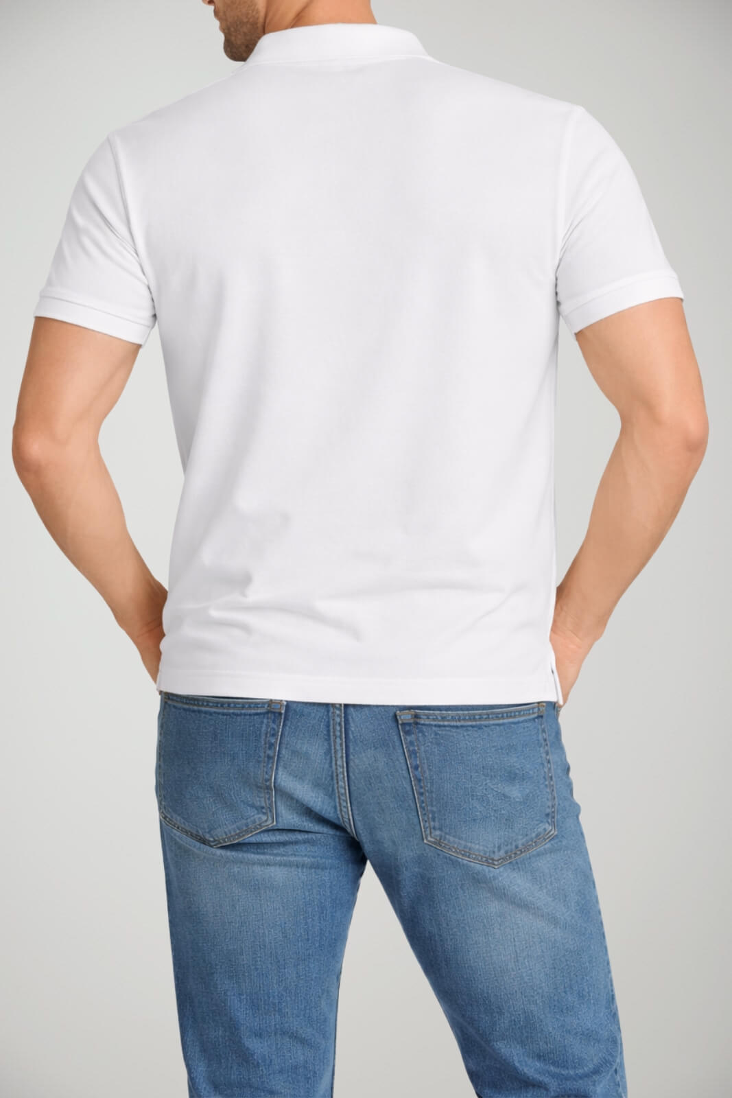 Polo da uomo Brooksfield in piquet di cotone a maniche corte