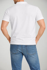 Polo da uomo Brooksfield in piquet di cotone a maniche corte