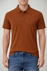 Polo da uomo Brooksfield in pique con logo